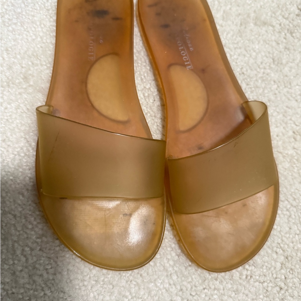 ANTHROPOLOGIE MATISSE JELLY SLIDES SANDLES WOMENS 8 - Picture 3 of 5